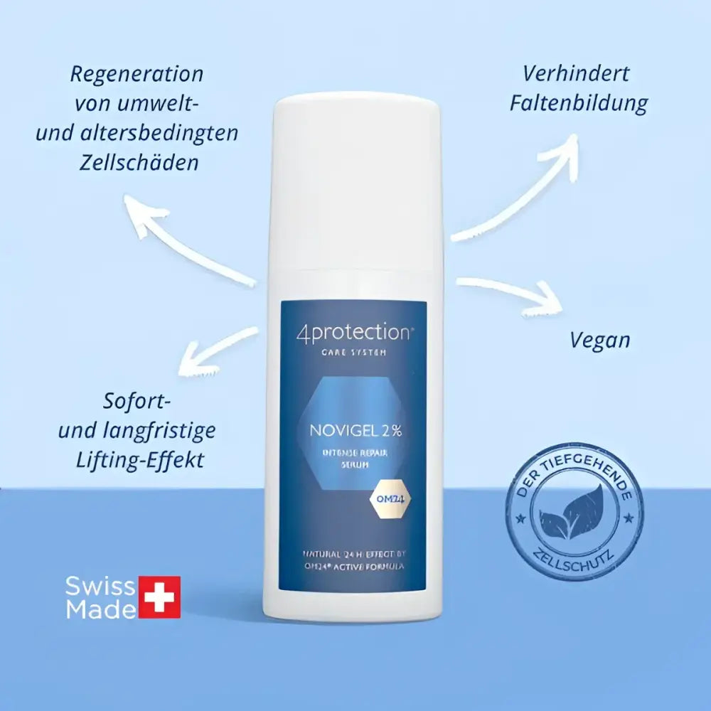 Weißer Flasche Anti-Aging Serum NOVIGEL für jugendliche Haut