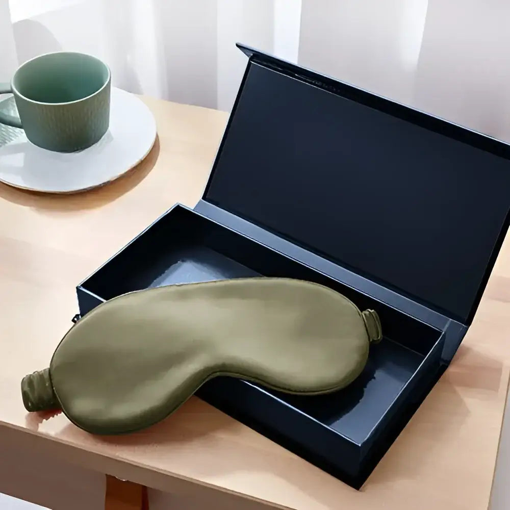 Olive Schlaf-Seidenmaske