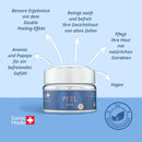 Peel Duo Hautpflegeprodukt auf weißem Hintergrund, dermatologisch getestet