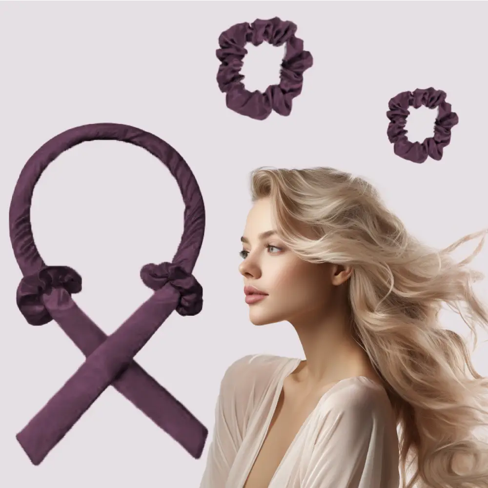 Premium Seiden Lockenset Lila