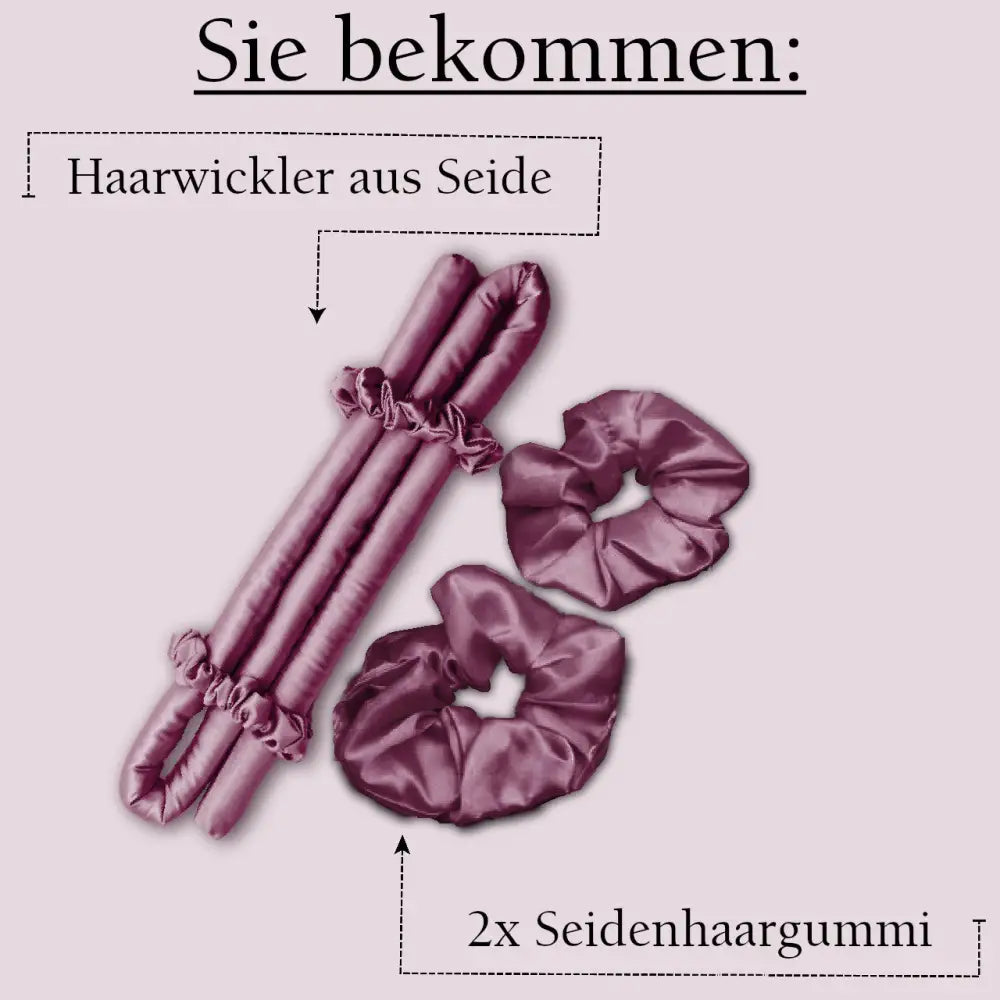Premium Seiden Lockenset Lila