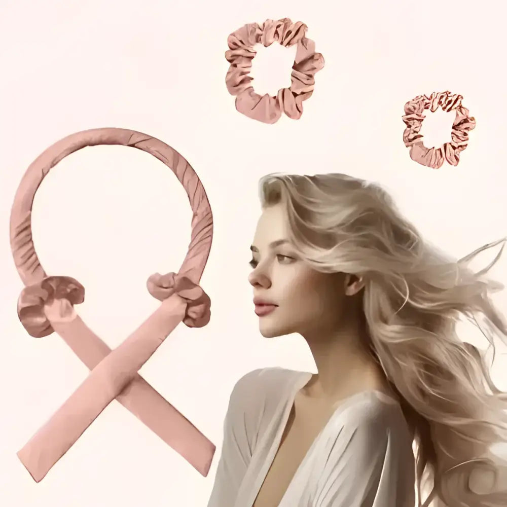 Premium Seiden Lockenset Rosa