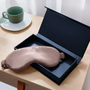 Satin Schlaf-Seidenmaske in schwarzer Box für angenehmen Schlaf