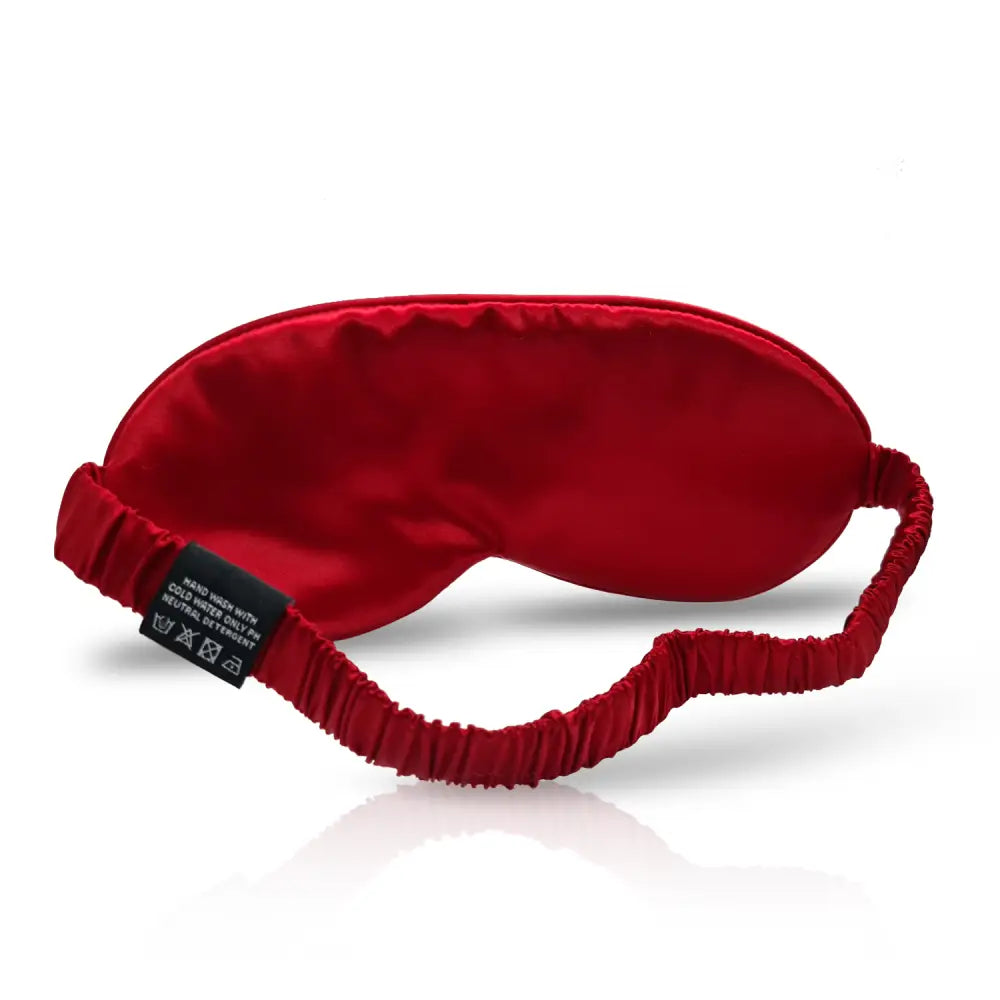 Rote Schlaf-Seidenmaske aus Seide für optimalen Schlaf und Komfort
