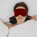 Rote Schlaf-Seidenmaske für erholsamen Schlaf und optimalen Komfort