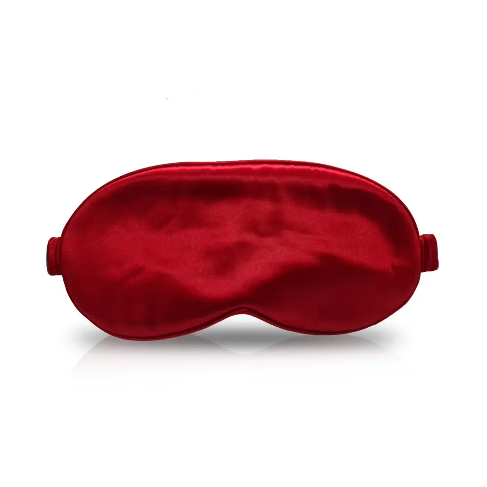 Rote Schlaf-Seidenmaske aus Satin für entspannte Nächte und dunklen Komfort