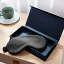 Schwarze Schlaf-Seidenmaske in Geschenkbox für erholsamen Schlaf
