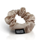 Beiges Satin-Scrunchie für Haare im Eleganten Seiden-Design