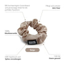 Seiden-Scrunchie Beige aus edler Seide für einen eleganten Haarlook