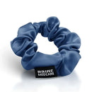 Blaue Satin-Gummiband Seiden-Scrunchie Dunkelblau für Damen und Haare