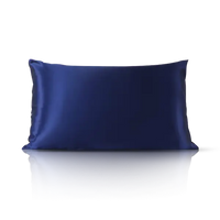 Navyblaues Seidenkissenbezug aus Satin für eleganten Schlafkomfort