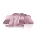 Seidenkissenbezug Rose Pink aus rosa Satin für luxuriösen Schlafkomfort