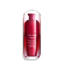 Rotes Shiseido Augenserum in klarem Behälter für Gesichtspflege