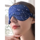 Constellation-muster Schlafmaske aus Seide für ruhigen Schlaf, Starry Night Schlaf-Seidenmaske