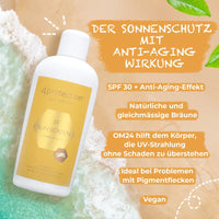 Sonnenschutzflasche mit Anti-Aging-Eigenschaften für Sonnenschutz SPF 30