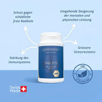 Blaue und weiße Nahrungsergänzungstablette Flasche für CELL VITALIZER Produkt
