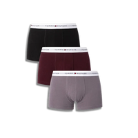 Drei Paar Tommy Hilfiger Boxershorts Signature Cotton Essentials in verschiedenen Farben